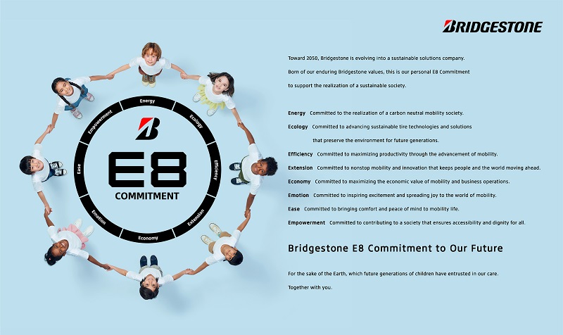 Bridgestone Announces “bridgestone E8 Commitment” Toward 2030 Th